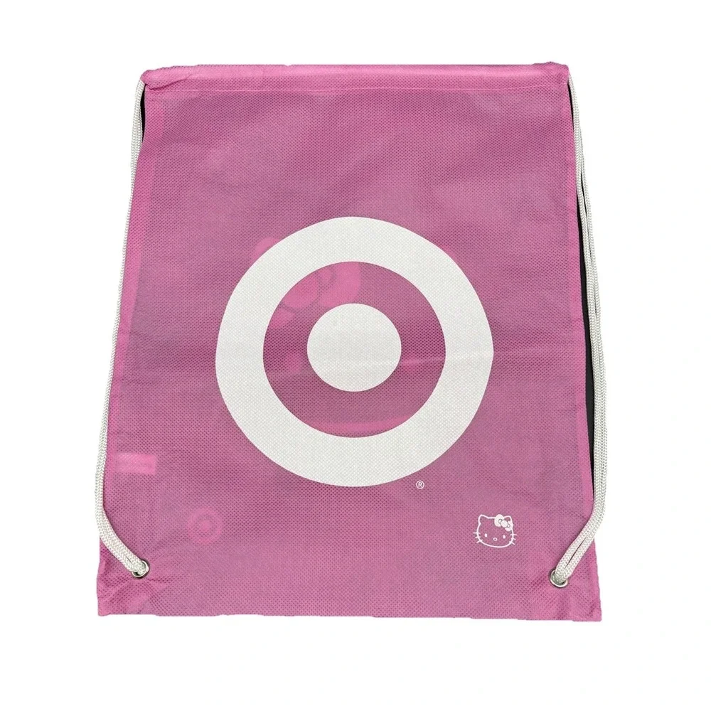 Sanrio Hello Kitty Drawstring Backpack Kids Pink Excellent Target‎ Bullseye Logo